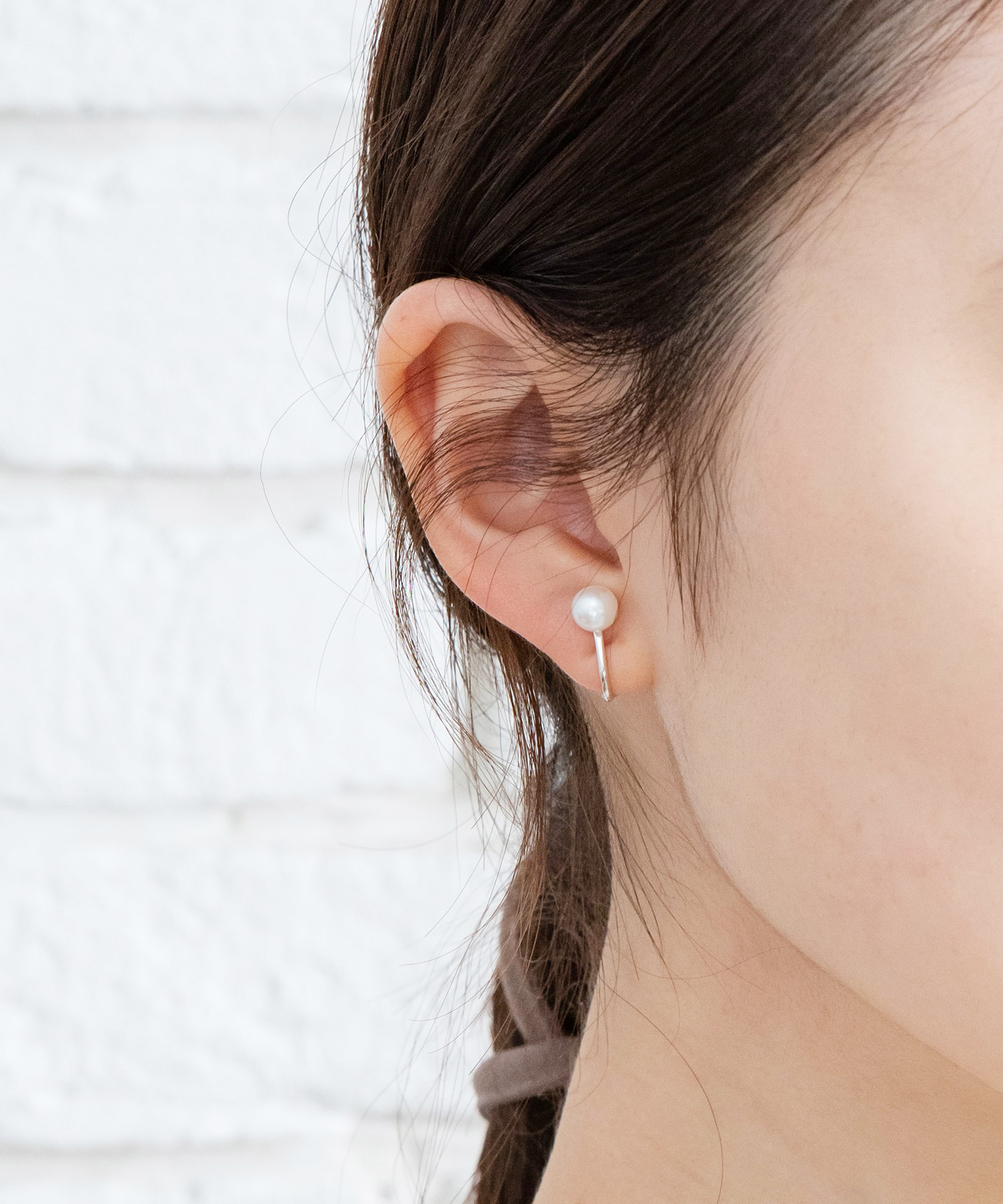ピュアドロップ淡水パールイヤリング