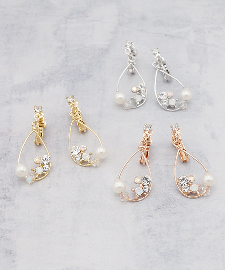 ドロップラインストーンimfスプリングイヤリング イヤリング 公式 Muk Online Shop 人気アクセサリー ジュエリー通販