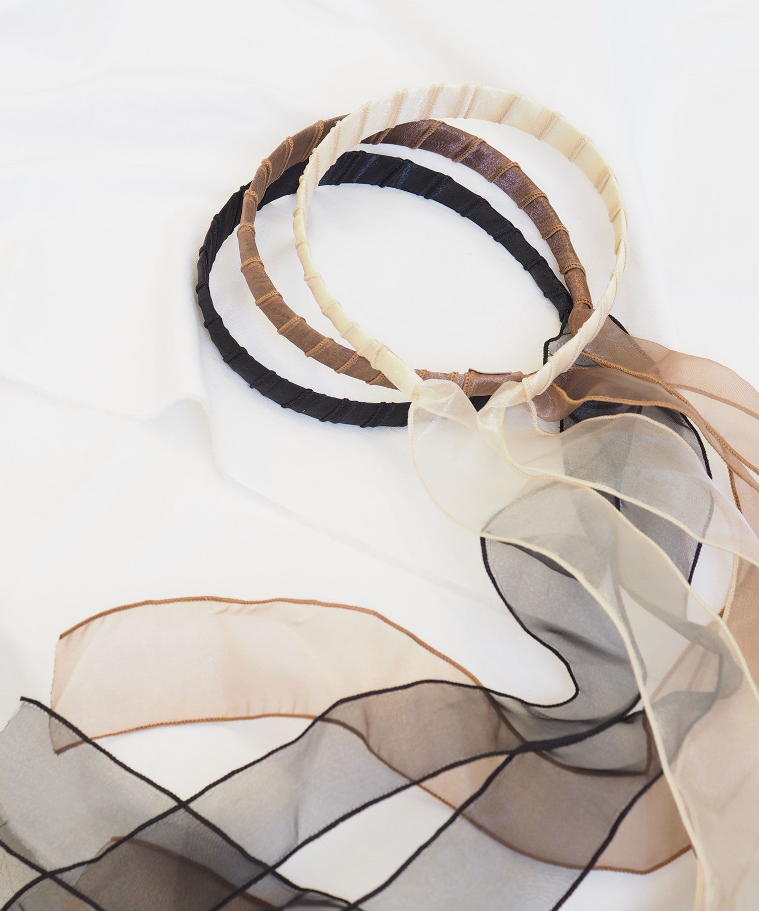 シフォンロップリボンカチューシャ