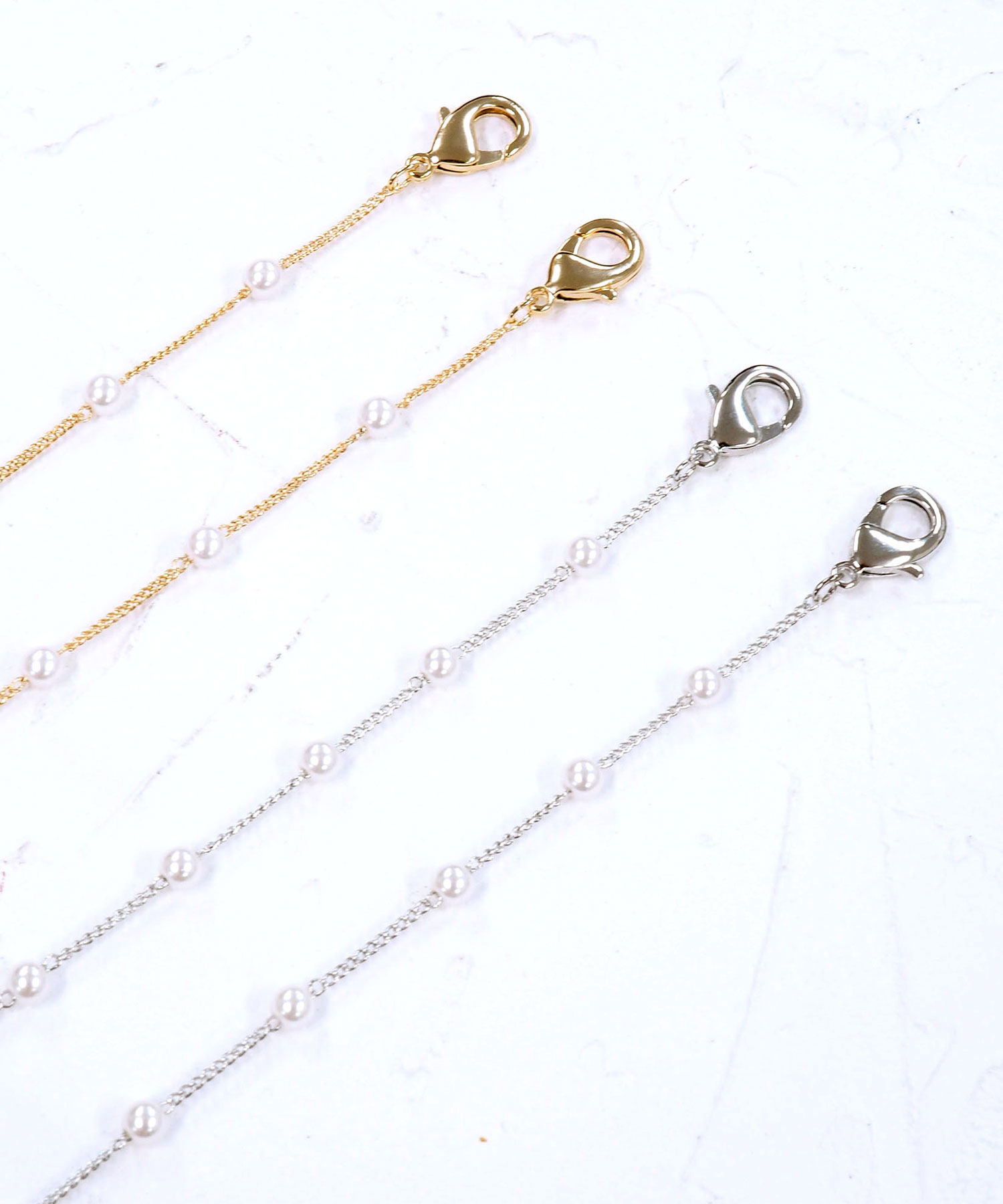 パールブランクマスクチェーン 雑貨 公式 Muk Online Shop 人気アクセサリー ジュエリー通販