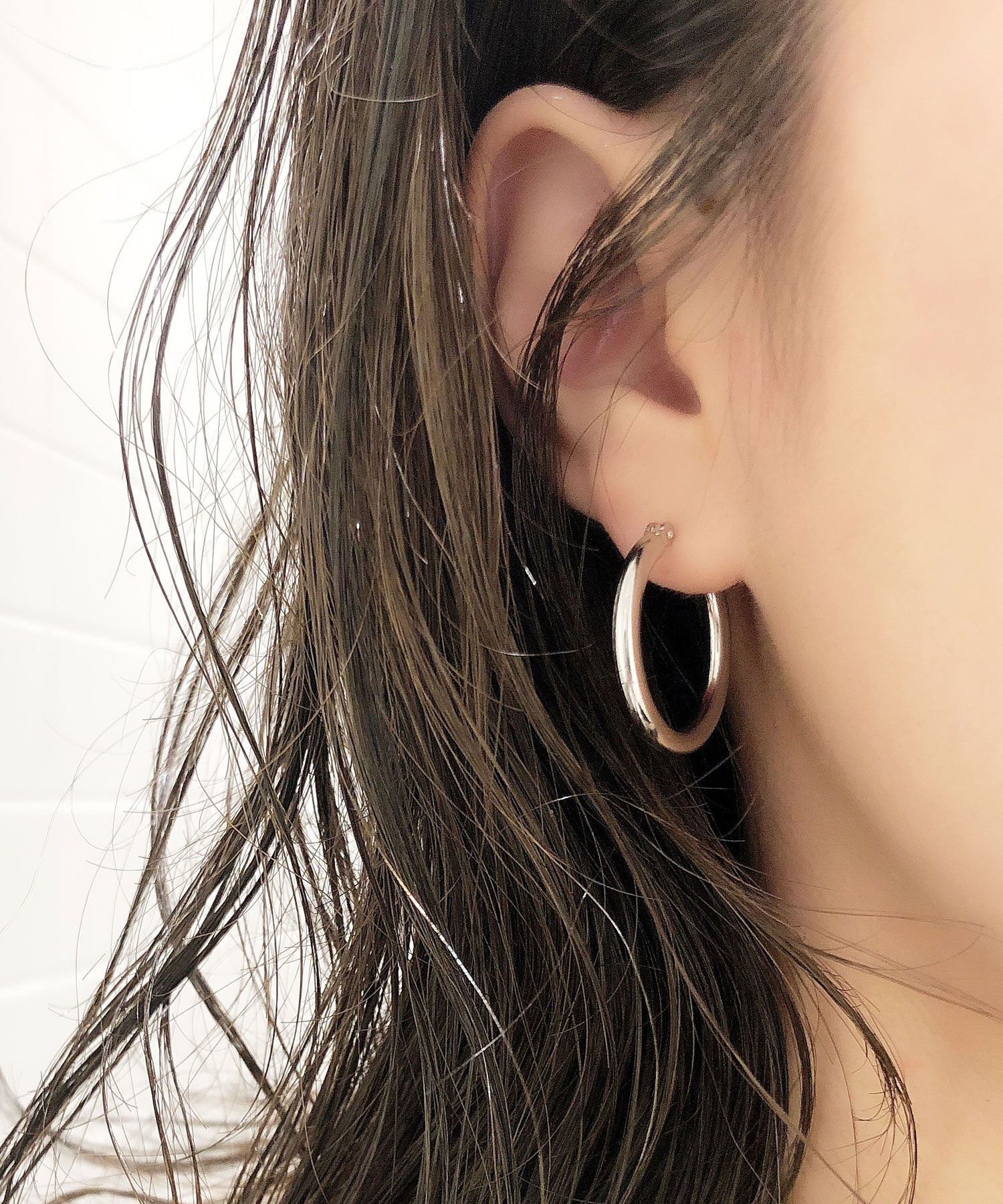 18ミリ 25ミリフープセット樹脂ピアス 18ミリ 25ミリフープセット樹脂ピアス